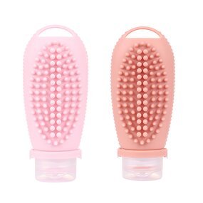 Shampoo Brush Bottle Manufacturer - OEM/ODM 2 in 1 Handle Silicone Massager