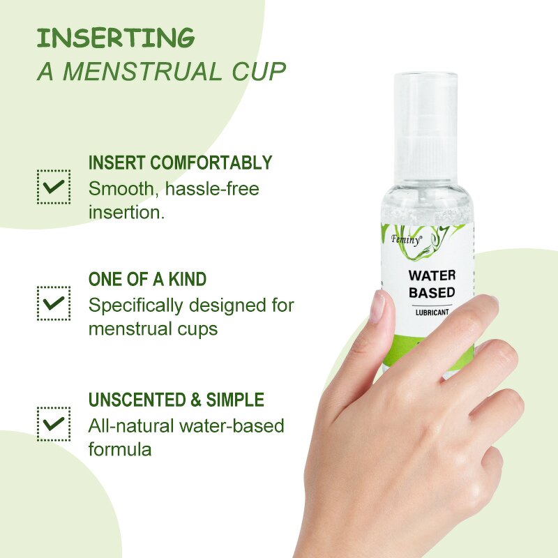 Menstrual Cup Lube Manufacturer - OEM/ODM 100% Natural Ingredients 60ml