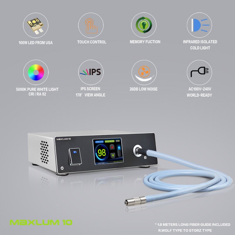 Portable HD Endoscope Camera Factory - 100W LED Light Source for Surgery