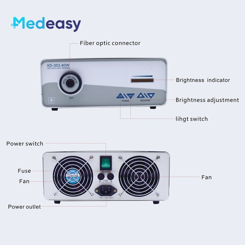 Cold Light Source Factory - XD-303-80W Endoscopy LED