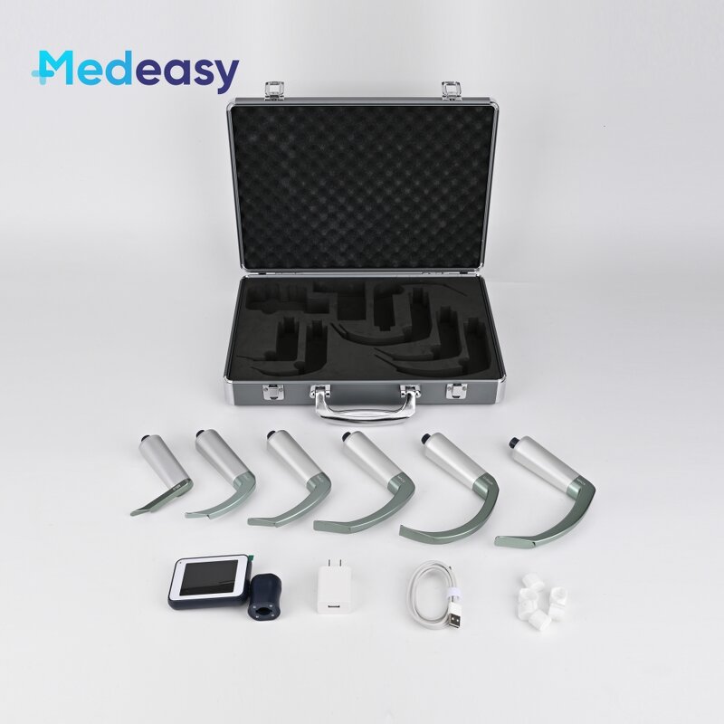 Video Laryngoscope Set Manufacturer - Portable with 6 Reusable Blades