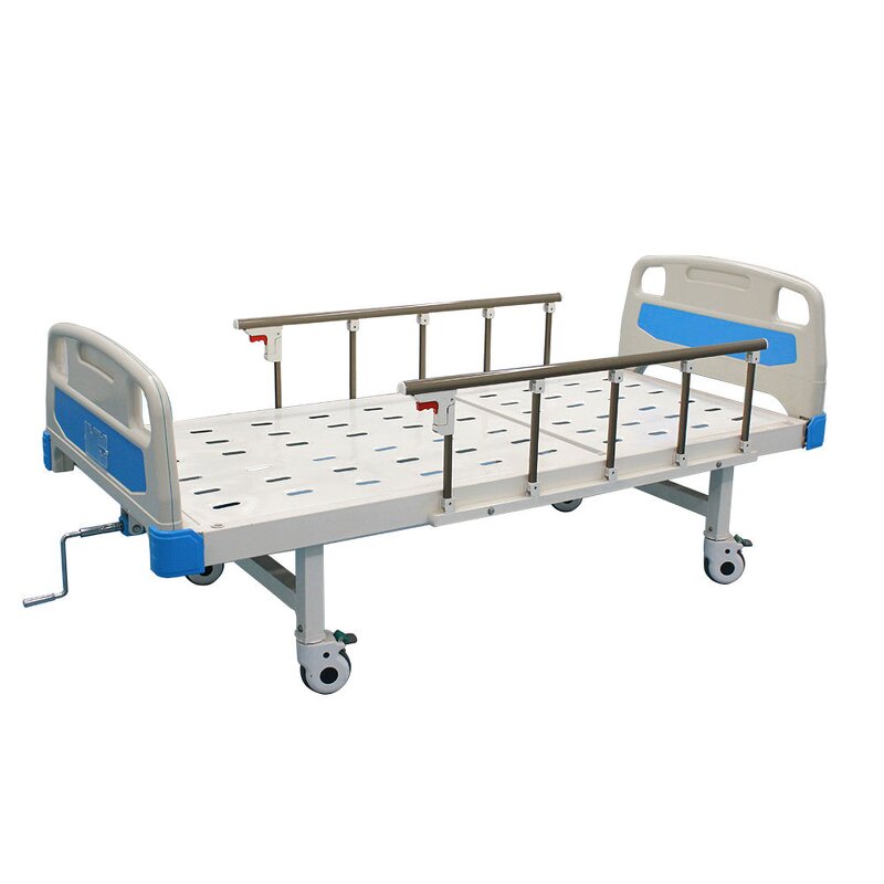 Manual Hospital Bed Manufacturer - Single Crank Metal Frame Adjustable