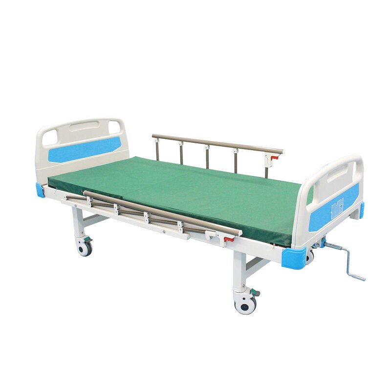 Manual Hospital Bed Manufacturer - Single Crank Metal Frame Adjustable