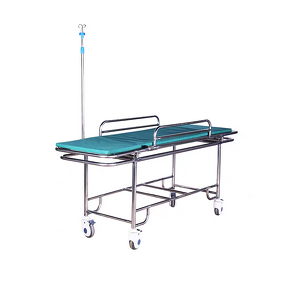 Stainless Steel Hospital Trolley Factory - Foldable Handcart Emergency Cart