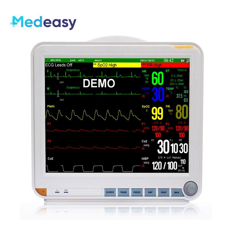 Portable Patient Monitor Manufacturer - 12 Inch Multi Parameters ICU Vital Signs