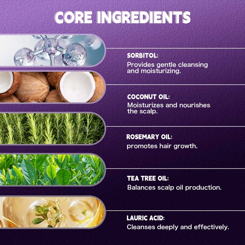 Factory Custom Smooth Repair Damaged Natural Onion Rosemary Shampoo Conditioner Soap for All Hair Type