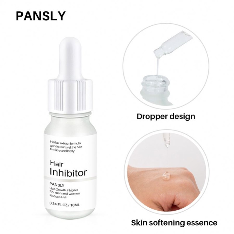 Pansly Custom 30 Days Powerful Permanent Body Hair Removal Serum Liquid Hair Inhibitor for Face Target Area Main Glycerin