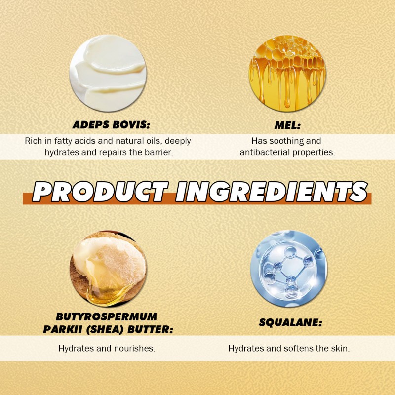 Factory OEM Beef Tallow Cream Skin Care Cream 100% Tallow Balm Natural Moisturizing Tallow Face Cream