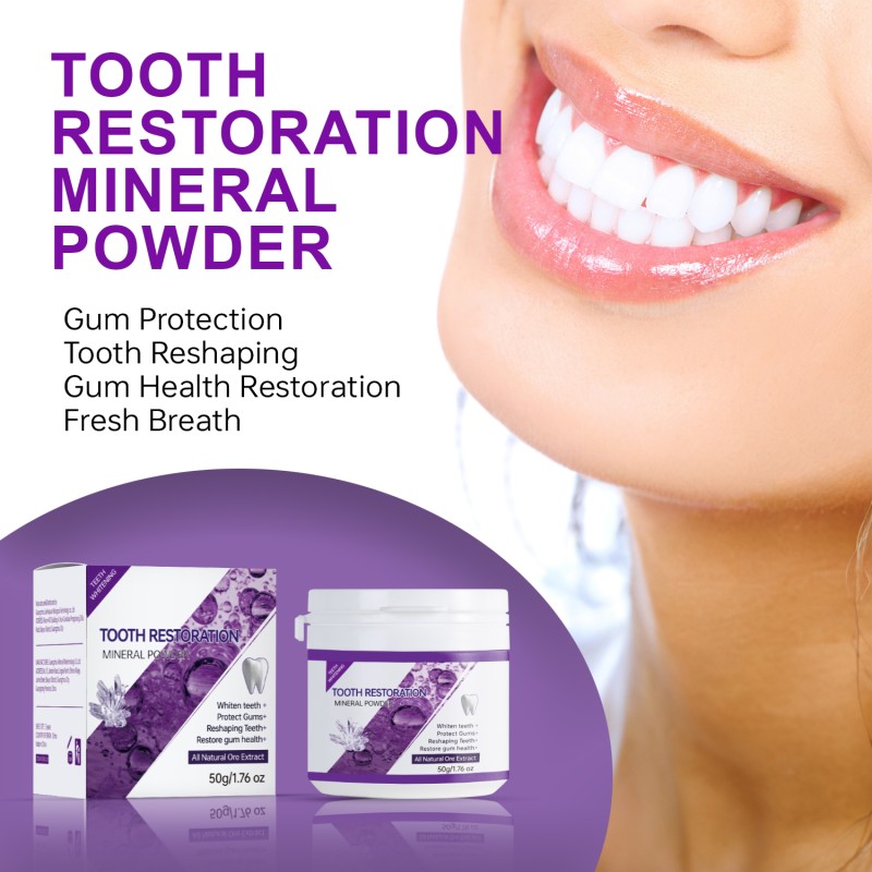 Factory Wholesale Whitening Protect Reshapes Restores 50g Milky Flavor Tooth Restoration Mineral Powder