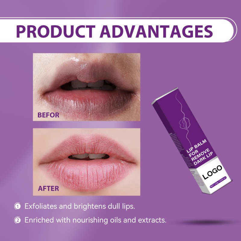 Wholesale Bulk Brightening Moisturizing Soothes Lip Lines Lip Balm for Remove Dark Lip