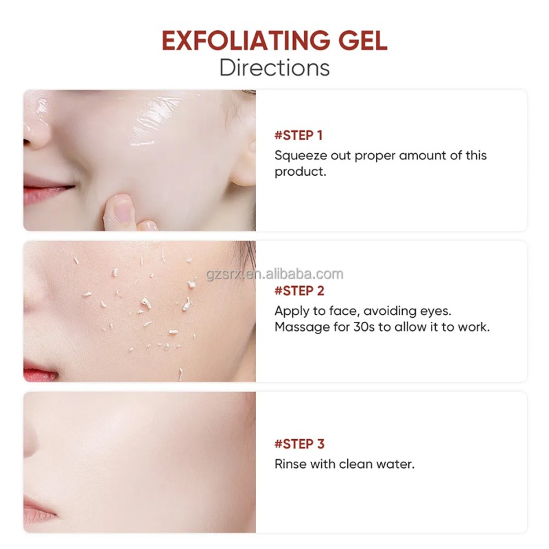 OEM Custom Processing Product Effective Cleaning Exfoliation Semi-finished Cosmetics 1kg Body Facial Exfoliating Gel