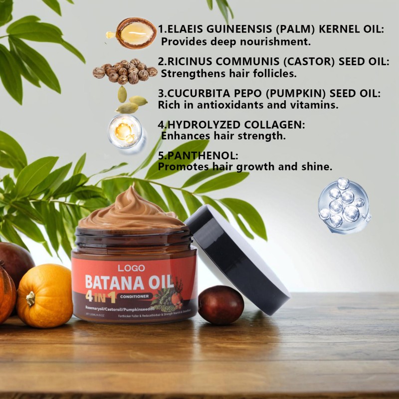 120ml Wholesale Boldify Thickening Hair Natural Volume Moisturizing Smoothing Hair Batana Oil 4 in 1 Conditioner