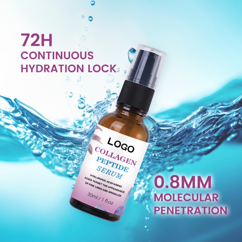 Private Label 30ml Brightening Whitening Antiwrinkle Collagen Peptide Face Oil Serum