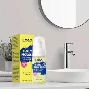 Private Label 50ML Custom Care Frizzy Enhance Hair Elasticity Deep Nourishing Curly Mousse