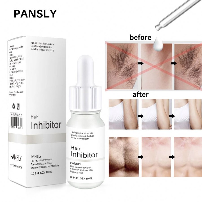 Pansly Custom 30 Days Powerful Permanent Body Hair Removal Serum Liquid Hair Inhibitor for Face Target Area Main Glycerin