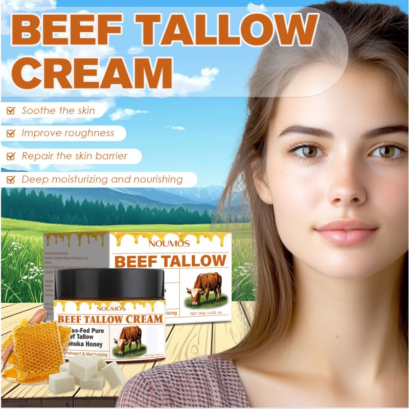 Factory OEM Beef Tallow Cream Skin Care Cream 100% Tallow Balm Natural Moisturizing Tallow Face Cream