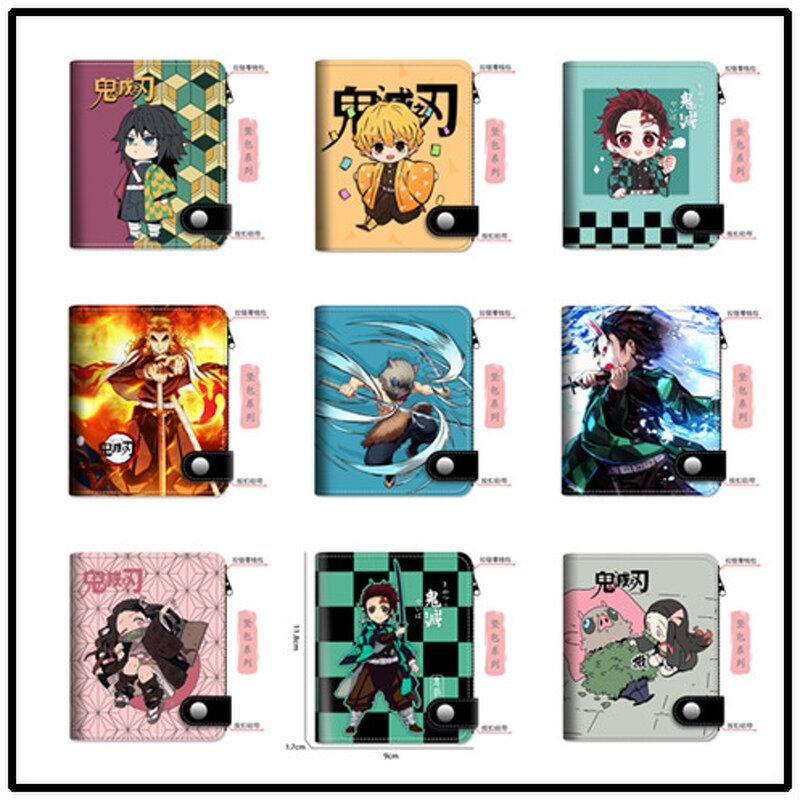 Coin Purse Manufacturer - OEM/ODM Cartoon Kimetsu No Yaiba Pu Leather