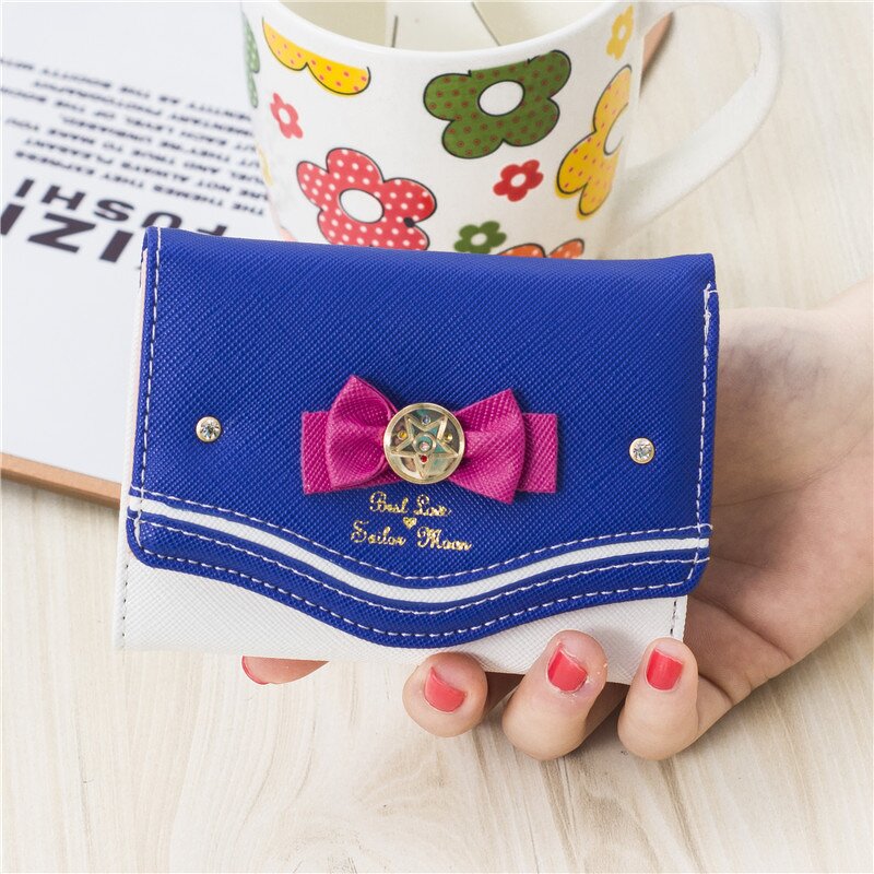 PU Wallet Manufacturer - OEM/ODM Fashion Cute Bow Coin Purse Sailor