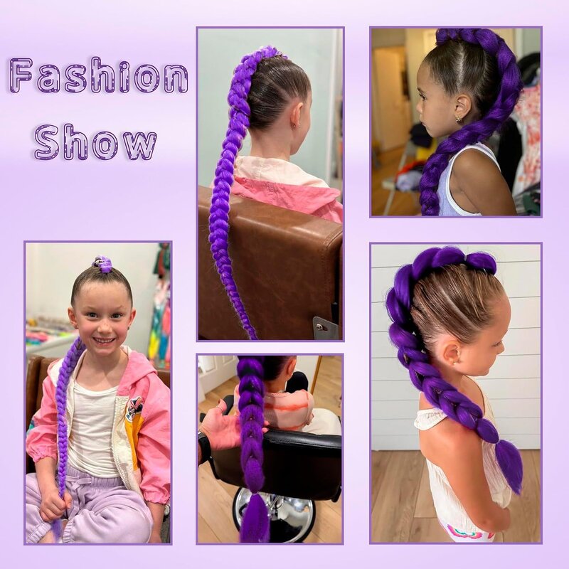 Cosplay Wig Manufacturer - OEM/ODM Anime Purple Braided Kpop BB