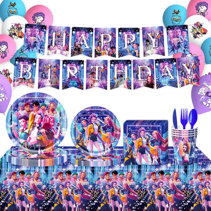 Birthday Party Supplies Manufacturer - OEM/ODM K-POP Demon Hunter Themed