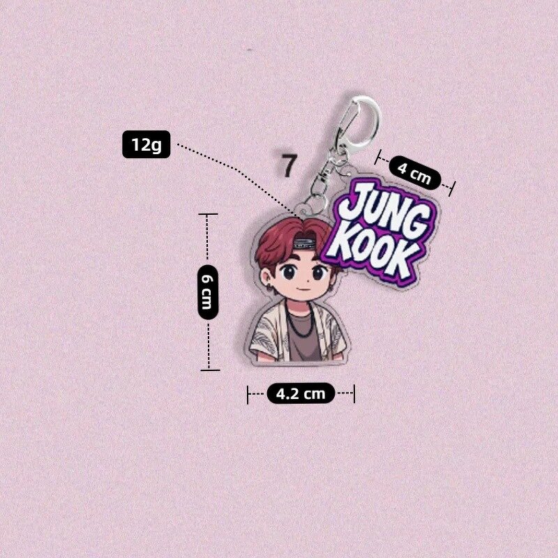 KPOP Keychain Manufacturer - OEM/ODM Cute Bangtan Boys Acrylic