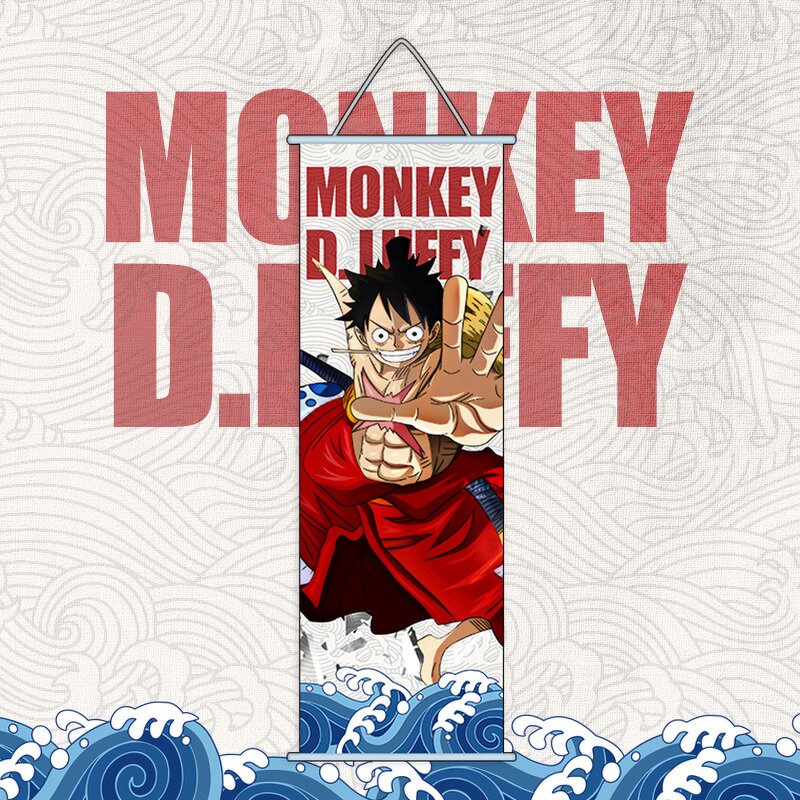 Anime Wall Scroll Manufacturer - OEM/ODM 7025cm One Piece Silk Hanging
