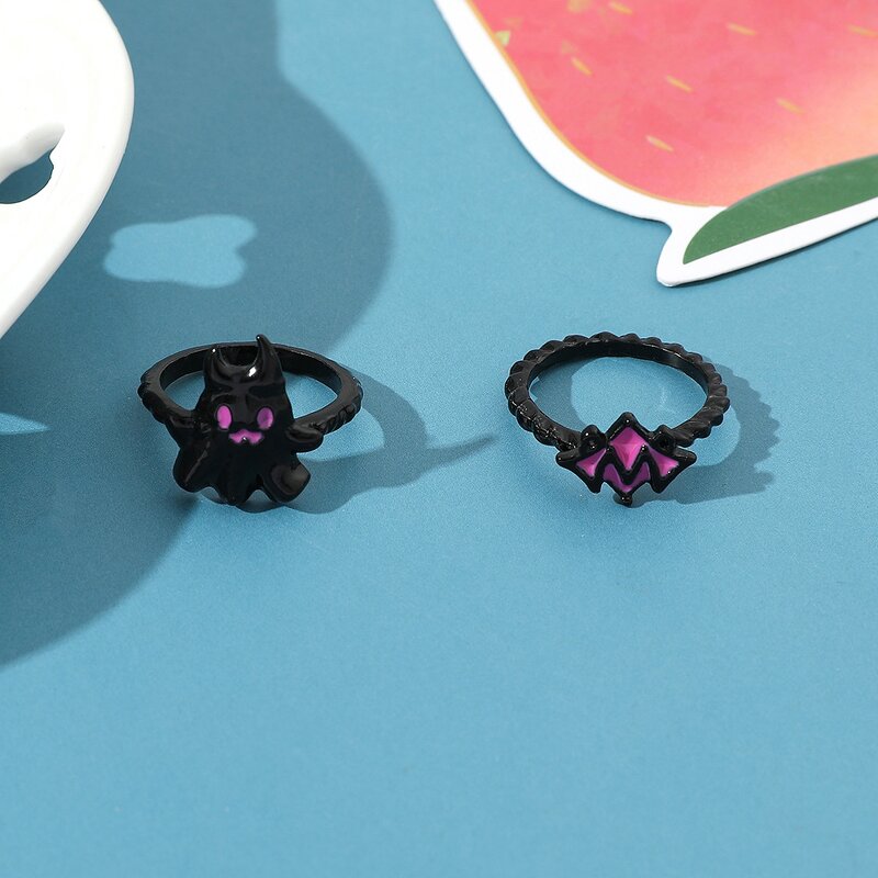 Halloween Jewelry Manufacturer - OEM/ODM Fashion Black pink Ghost Earrings
