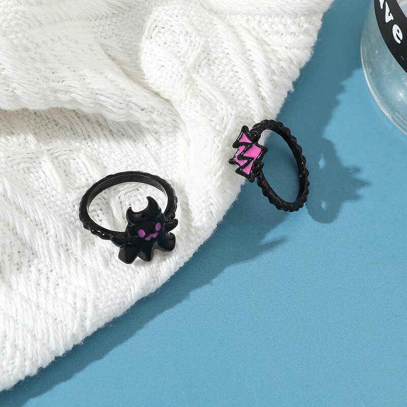 Halloween Jewelry Manufacturer - OEM/ODM Fashion Black pink Ghost Earrings
