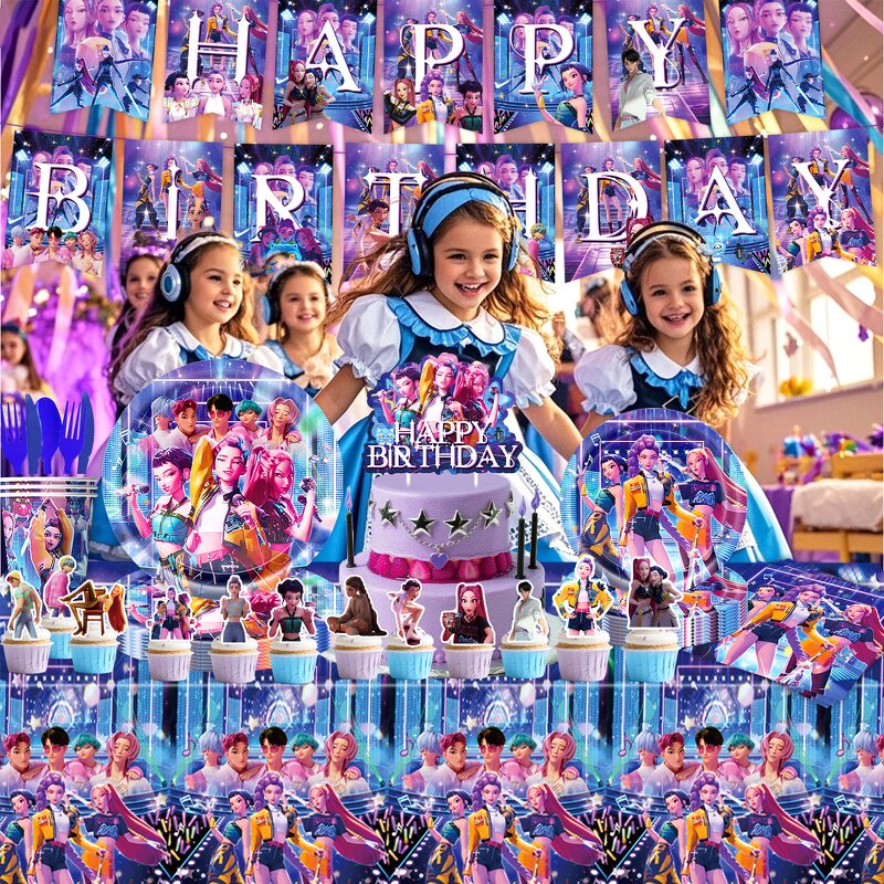 Birthday Party Supplies Manufacturer - OEM/ODM K-POP Demon Hunter Themed