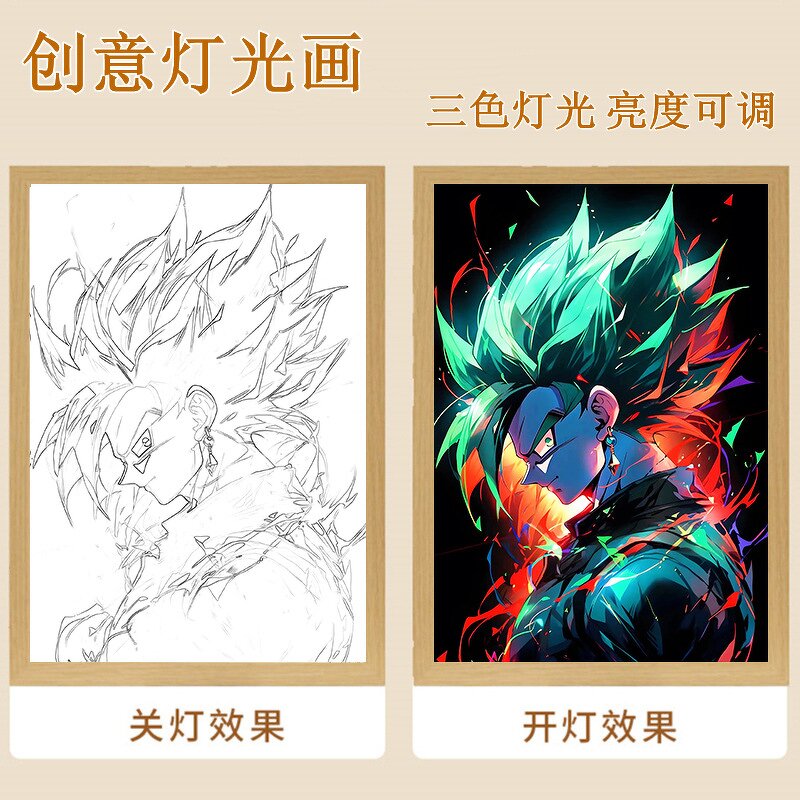 Anime Poster Manufacturer - OEM/ODM Cartoon Led Light Wall Art Painting