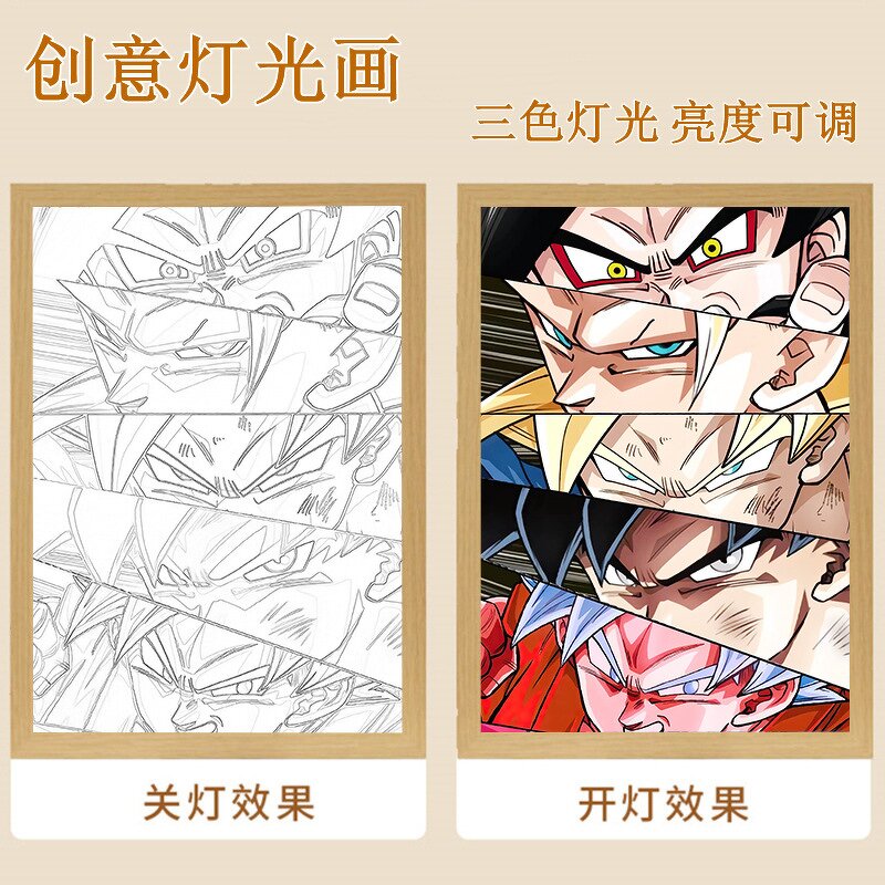 Anime Poster Manufacturer - OEM/ODM Cartoon Led Light Wall Art Painting