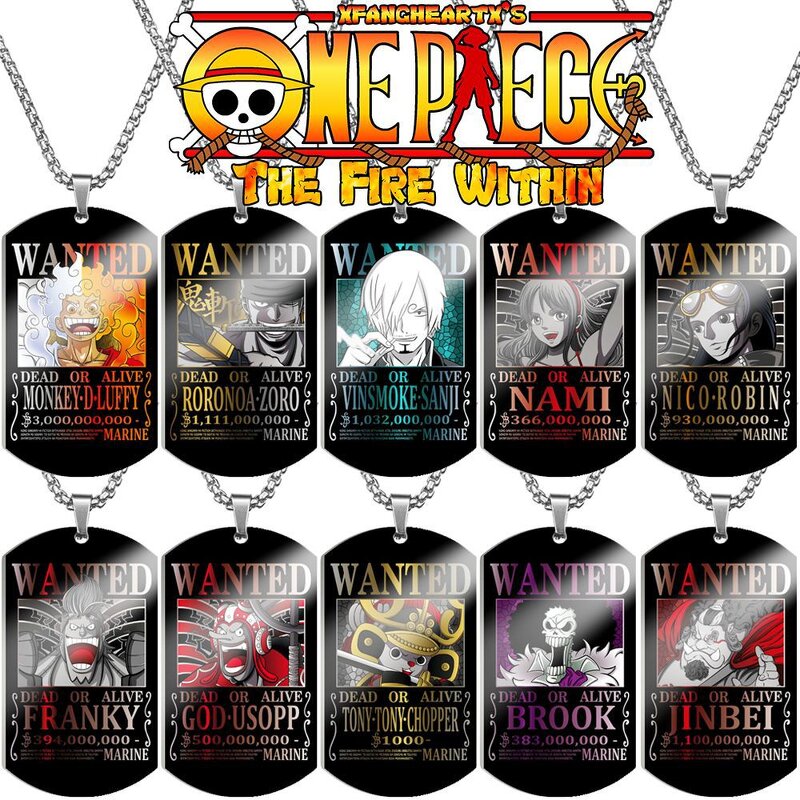 Anime Necklace Manufacturer - Wholesale 39 Design One Pieces Steel