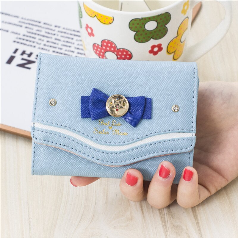 PU Wallet Manufacturer - OEM/ODM Fashion Cute Bow Coin Purse Sailor