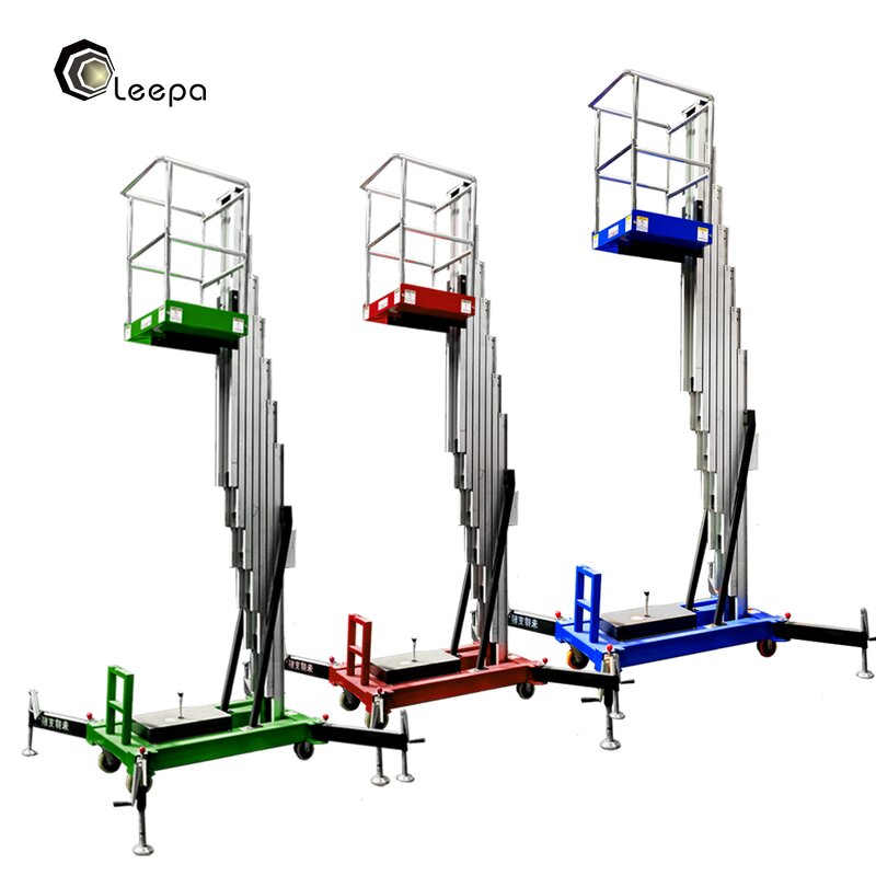 Portable Hydraulic Mast Lift Manufacturer - Single Mast One Man Push Around