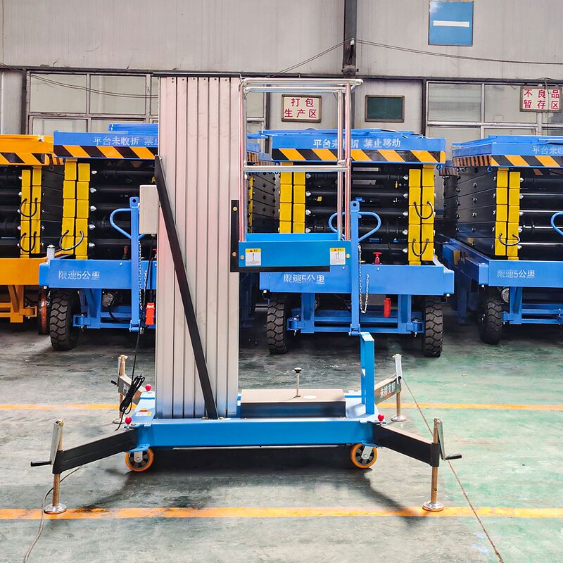 Aluminum Single Mast Lift Factory - 4M-10M Vertical Self Propelled Mast Lift