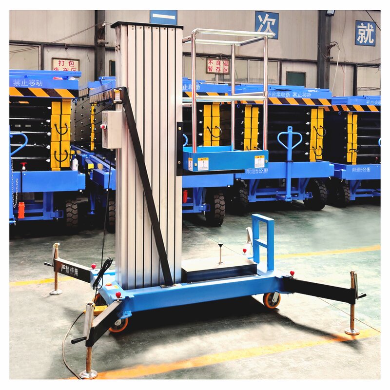 Electric Single Mast Lift Manufacturer - Aluminum Alloy Telescopic Self-propelled