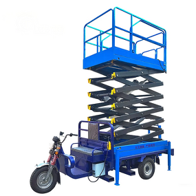 High Altitude Vehicle Lift Table Factory - Electric Three Wheel Mobile Scissor