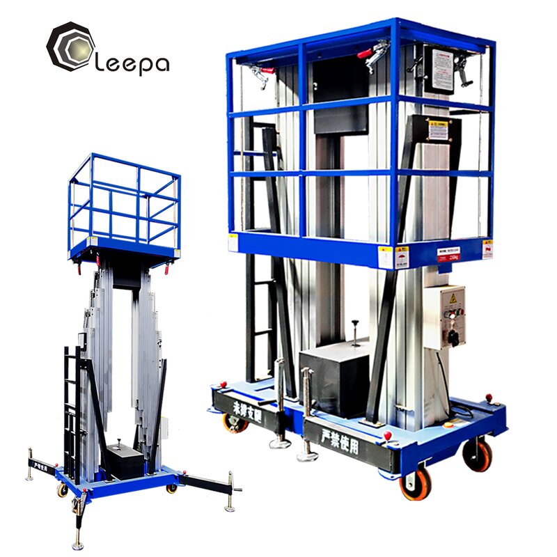 Dual Mast Aluminum Lifter Manufacturer - 4m 6m 8m Electric Mini Hydraulic Man Lifter