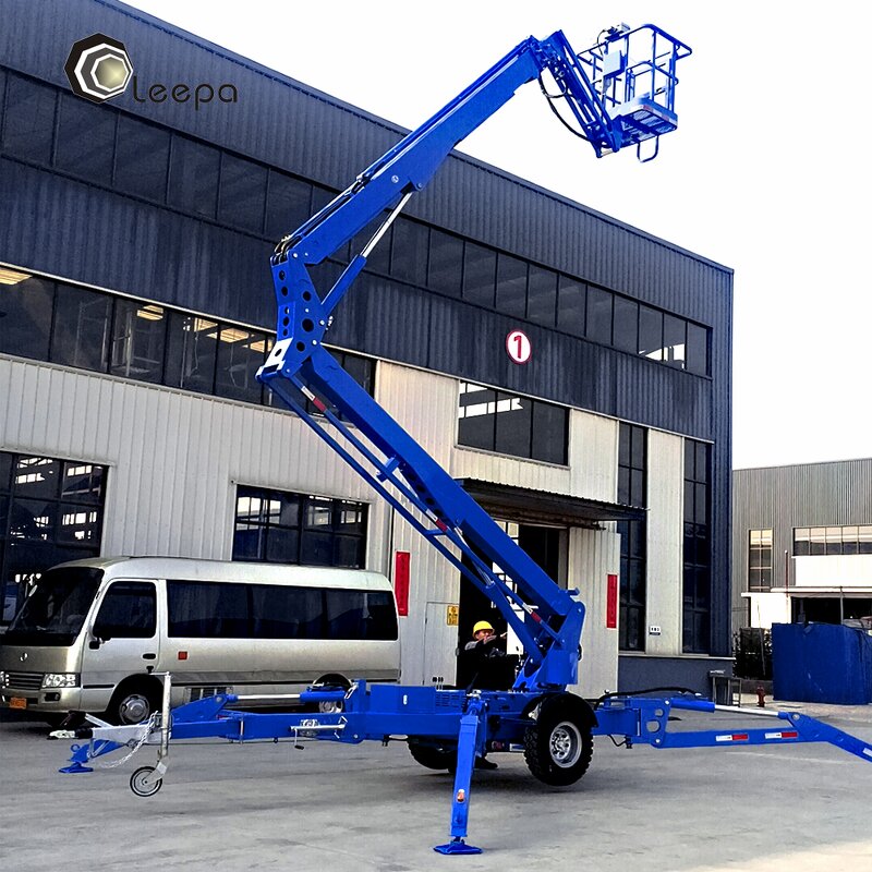 Towable Boom Spider Lift Factory - 20m Aerial Telescoping Trailer Manlift