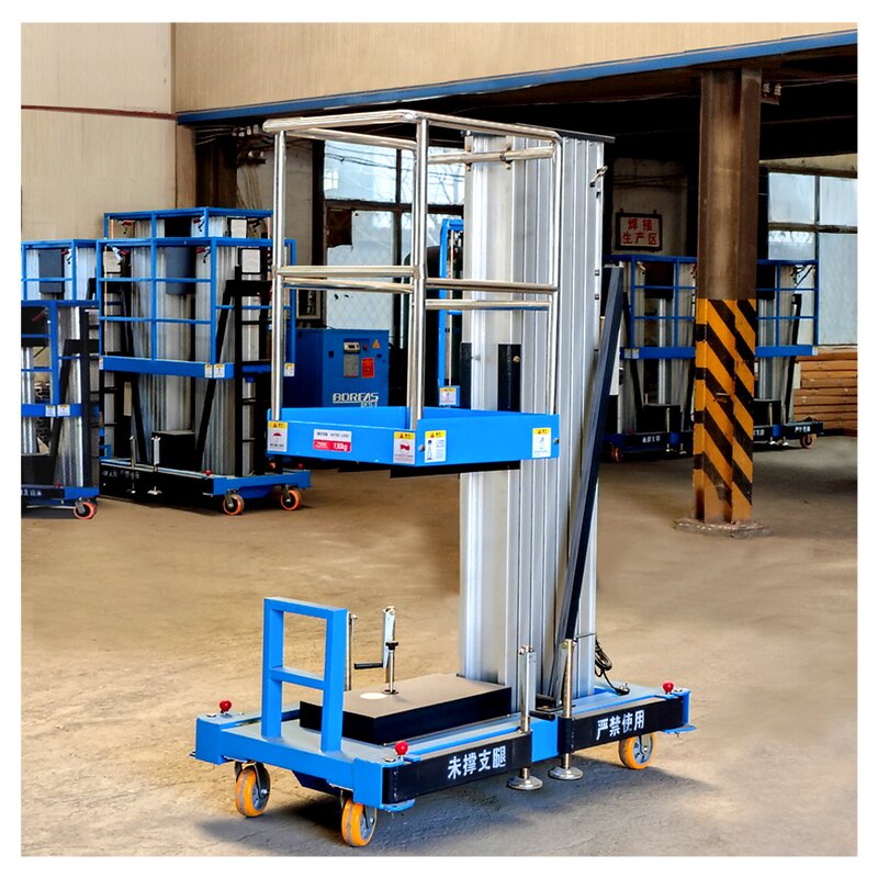 Portable Hydraulic Mast Lift Manufacturer - Single Mast One Man Push Around