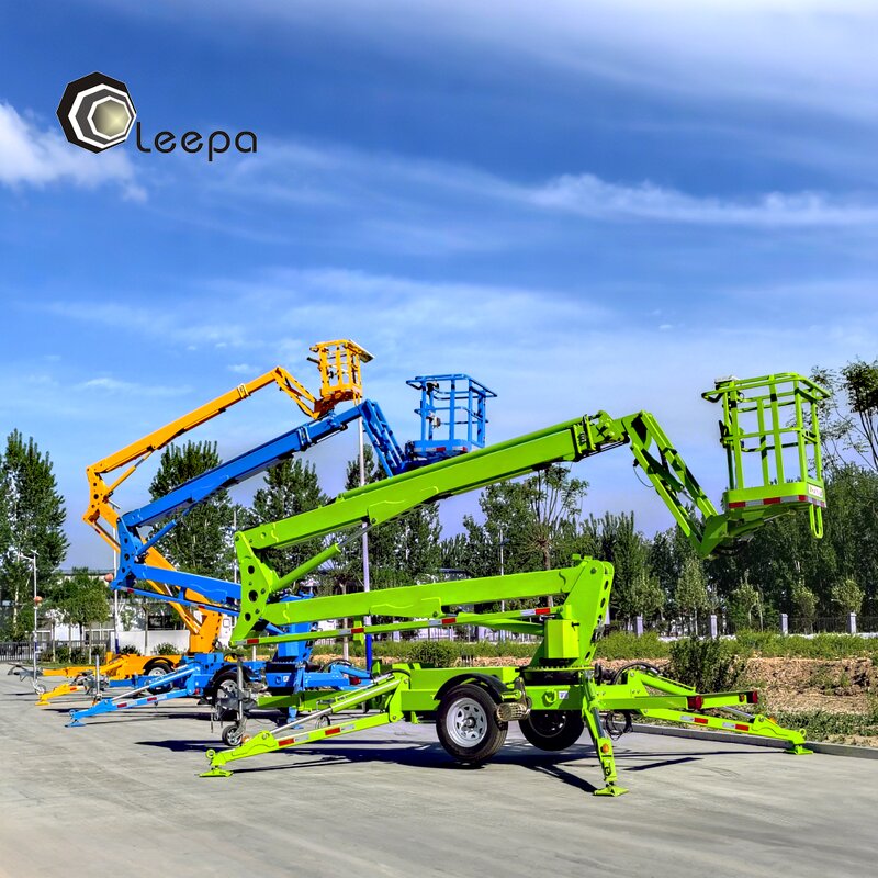 Telescoping Spider Boom Lift Factory - 10m-20m Hydraulic Man Lift Towable