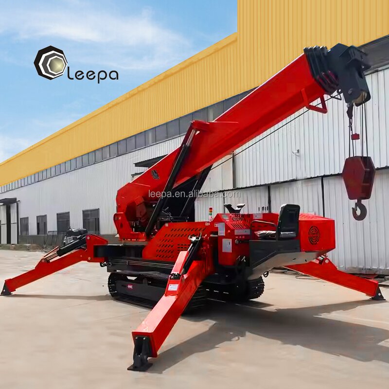 Crawler Cranes Supplier - Customized 1.2T-12T Spider Crane All Specifications
