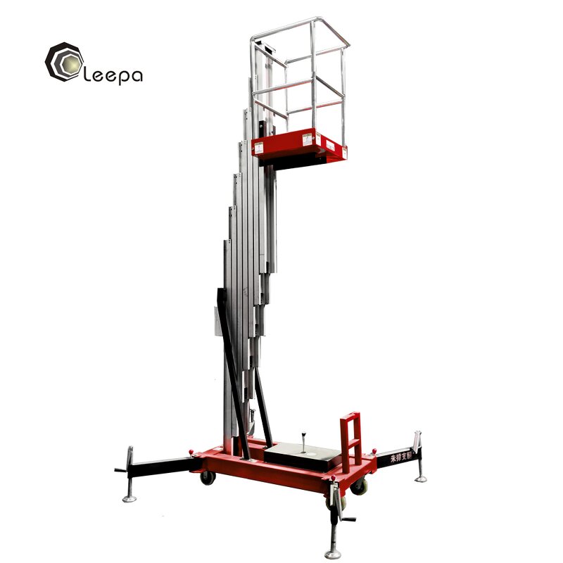 Single Mast Lifting Platform Factory - 150kg Tilting Aluminium Alloy Platform
