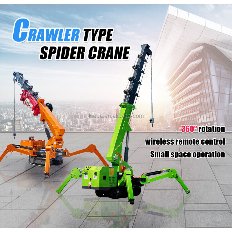 Crawler Cranes Supplier - Customized 1.2T-12T Spider Crane All Specifications