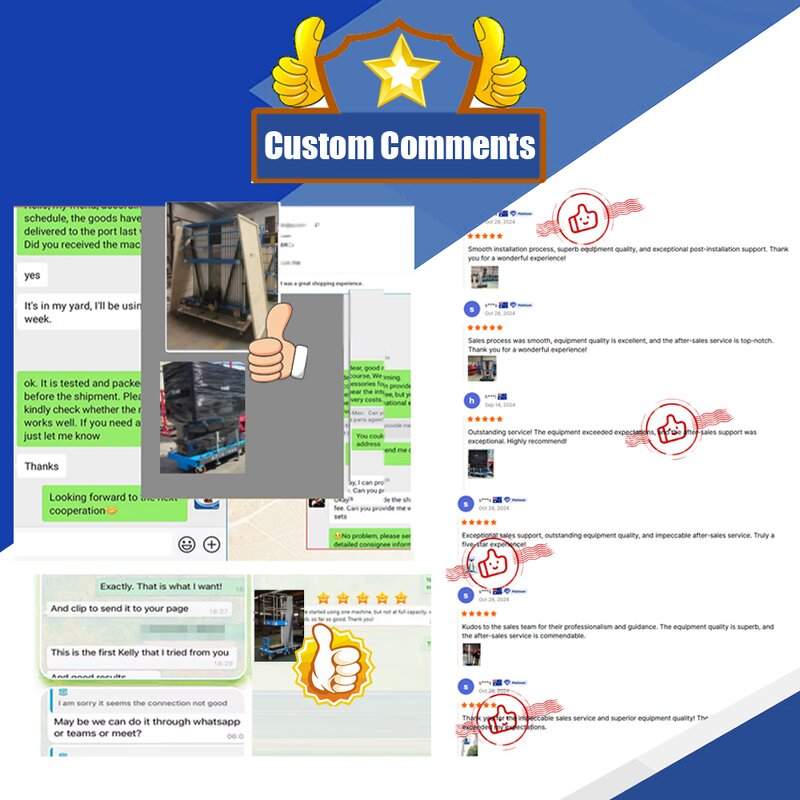 Double-column Vertical Lift Factory - 4M-14M Hydraulic Aluminum Alloy Platform