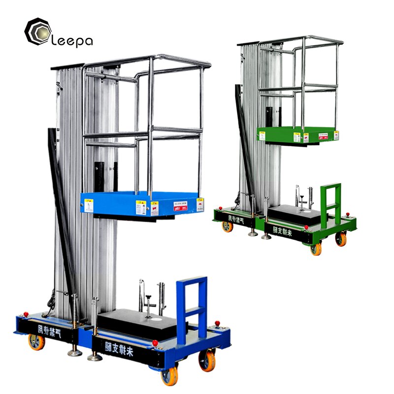 Aluminum Mast Lift Supplier - 4m 6m 8m Electric Hydraulic Telescopic for Sale