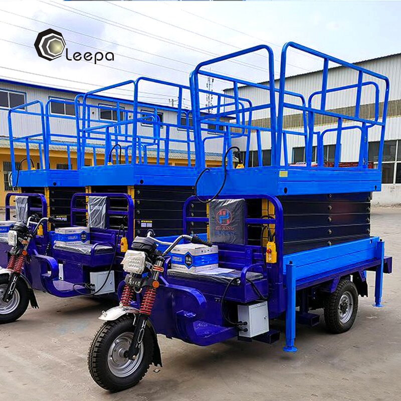 High Altitude Vehicle Lift Supplier - Electric Three Wheel Mobile Scissor Lift