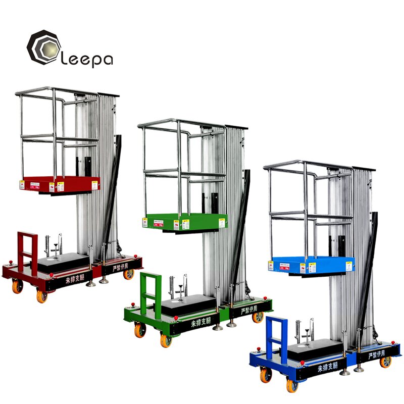 Portable Hydraulic Mast Lift Manufacturer - Single Mast One Man Push Around