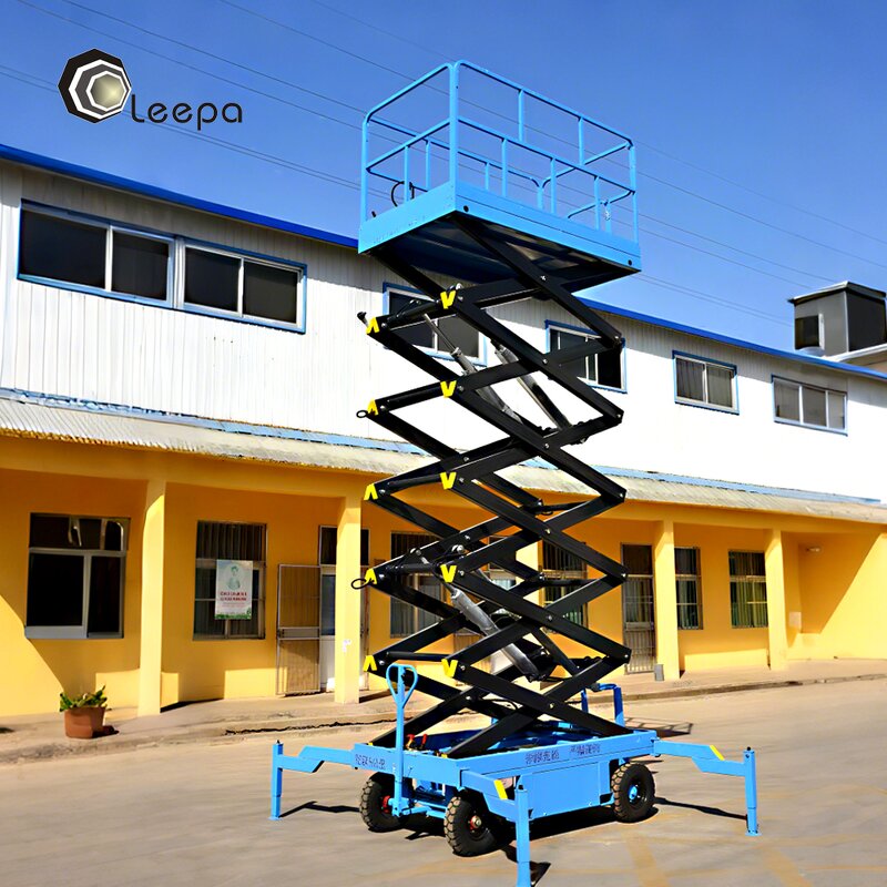 Trail-Type Scissor Lift Manufacturer - 4-18m 500kg Small Folding Mobile