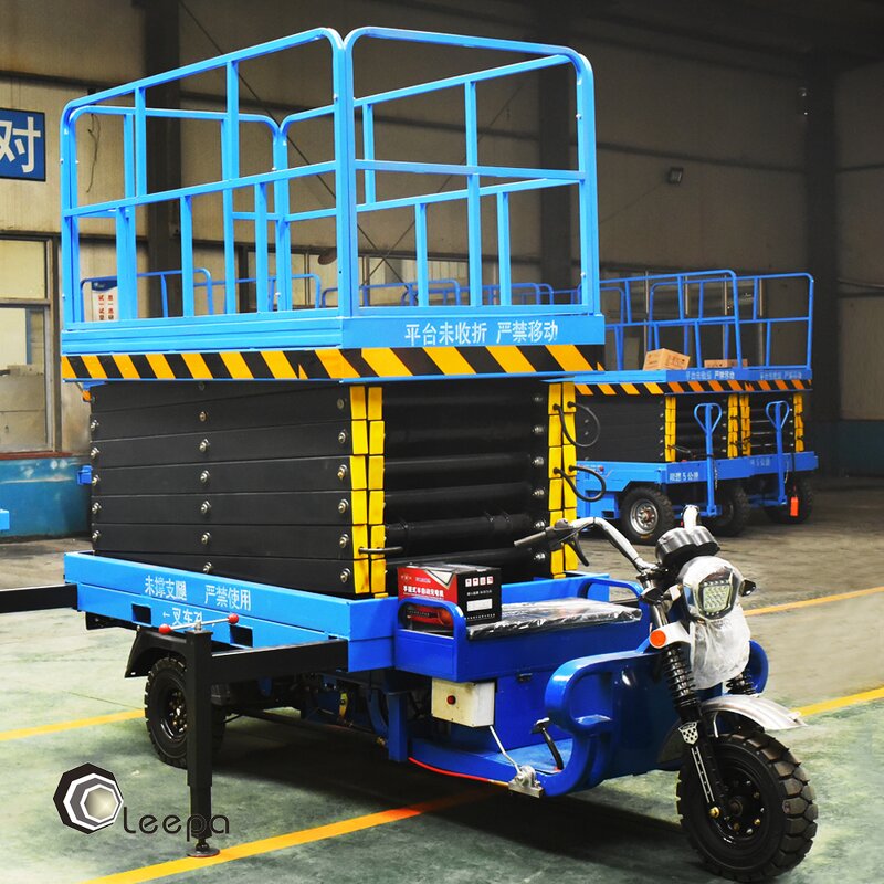 High Altitude Vehicle Lift Table Factory - Electric Three Wheel Mobile Scissor